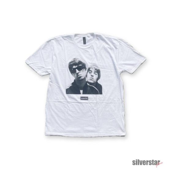 Oasis - Noel & Liam Square Photo (White)