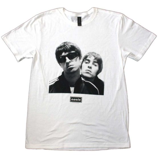 Oasis - Noel & Liam Square Photo (White)